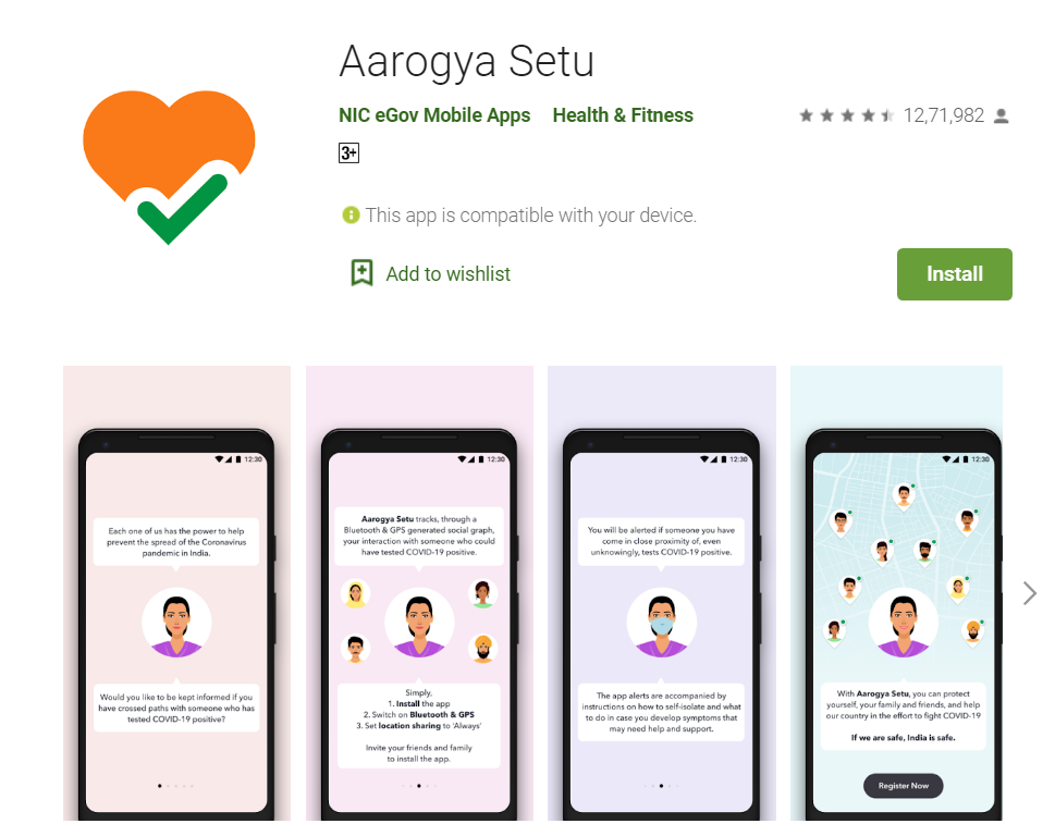 Aarogya setu app