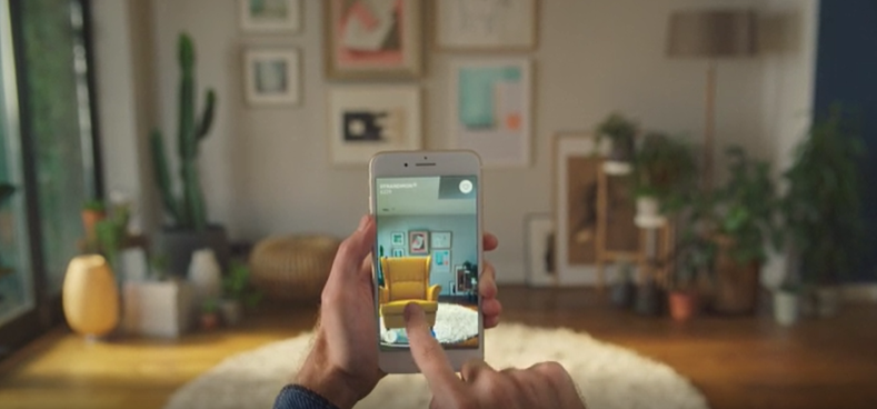 IKEA’s app with augmented reality