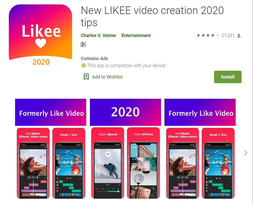 Likee- best alternative of TikTok
