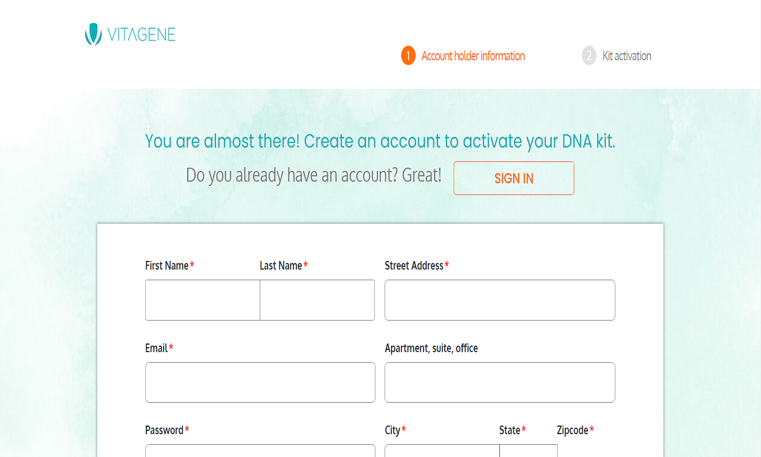 How To Activate Vitagene DNA Kit At Vitagene.com/activate