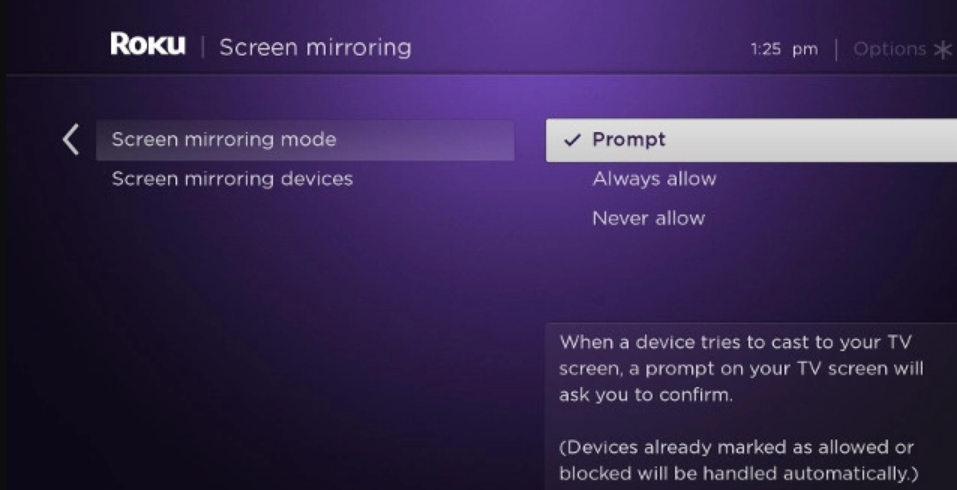 Mirroring Mode